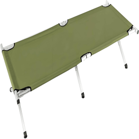 Portable Folding Camping Cot with Carrying Bag Army (Green)